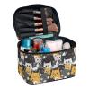 JoyLamoria Cute Cat Print Makeup Bag Pouch Cosmetic Bag Toiletry Bag Desk Cosmetics Pouch Storage Decor view 2