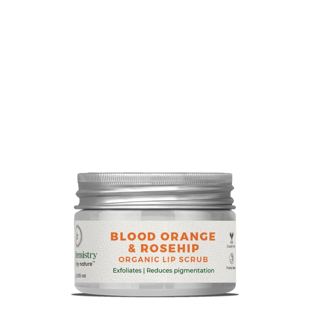 Generic PUB Blood Orange & Rosehip Lip Scrub for Pigmented, 10 g, For Dry & Chapped Lips, Certified Organic, 100% Natural, Cruelty Free
