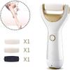 aiqiua Electronic Feet Callus Remover, Electric Foot File Rechargeable Hard Skin Pedicure Tools Feet Care Remover Kit with 3 Roller Heads,One Key Operation, Durable and Convenient view 3