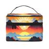 MYGANN Bright Sunrise Large Capacity Portable Waterproof Cosmetic Bag 9x6.5x6.2 In For Travel Outdoor Sports Wedding Companion Gift view 1