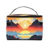 MYGANN Bright Sunrise Large Capacity Portable Waterproof Cosmetic Bag 9x6.5x6.2 In For Travel Outdoor Sports Wedding Companion Gift view 2