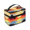 MYGANN Bright Sunrise Large Capacity Portable Waterproof Cosmetic Bag 9x6.5x6.2 In For Travel Outdoor Sports Wedding Companion Gift view 3