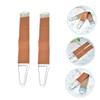 FOMIYES Razor Strop 2pcs Sharpening Straps Double-sided Razor Strop Manual for Home Barber Random view 4