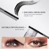 4D Ultra Fine Black Mascara for Fine Short Eyelash, Lengthening & Thickening Mascara for Women, 2.5 mm Brush, No Clumping, Long-lasting view 3