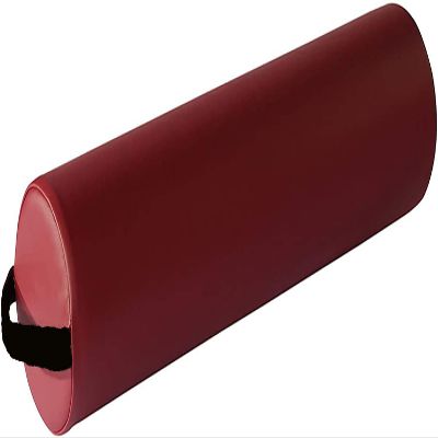 Therapist's Choice Full Round Massage Table Bolster Pillow Cushion 6 R x 26 L (Burgundy)