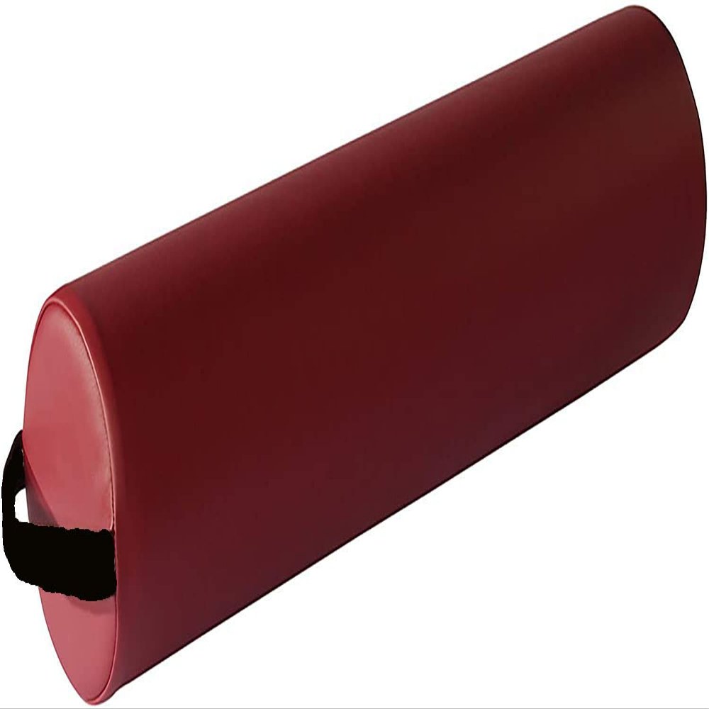 Therapist's Choice Full Round Massage Table Bolster Pillow Cushion 6 R x 26 L (Burgundy)