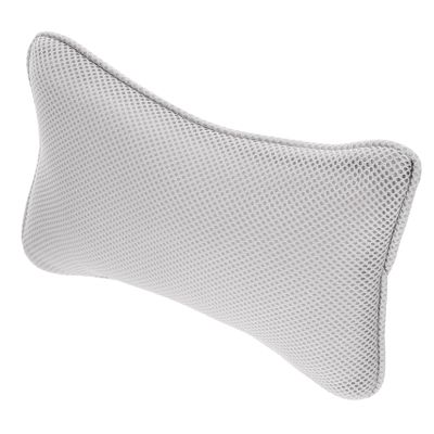 Didiseaon Neck Pillow Rest for Bathtub 3D Mesh Bathtub Pillow Suction Cups (Grey)