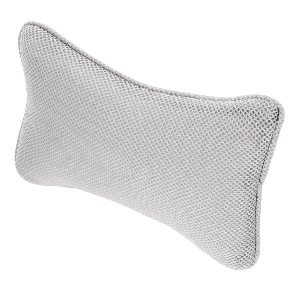 Didiseaon Neck Pillow Rest for Bathtub 3D Mesh Bathtub Pillow Suction Cups (Grey)