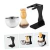 1set Men's Grooming Shaving Kit Shaving Brush Bowl and Stand Smooth Shave Experience and Material for Him view 2