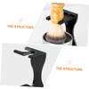 1set Men's Grooming Shaving Kit Shaving Brush Bowl and Stand Smooth Shave Experience and Material for Him view 3