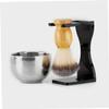 1 Set Shaving Set Shaving Brushes for Men Beard Brush Stand Shaving Tool Razor Stand Acrylic Beard Brush Holder Shaving Brush Holders Comfortable Shave Brush Shaving Supplies Wood view 4