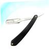 FOMIYES Black Wooden Handle Manual for Men Chic Folding Straight Metal Shaving Tool for Barbers and Salons for Beard Sideburns and Hair Shaping view 3