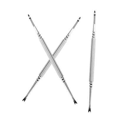 HAPINARY 3pcs Manicure Tools Cuticle Remover Nail Art Tools Dead Skin Forks and Cuticle Pusher