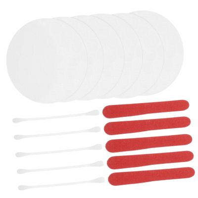 FRCOLOR 20bags Makeup Remover Pads and Cotton Swabs Set for Daily Facial Care Disposable Hotel Cosmetic Kit with Nail Files Lightweight and Convenient for Travel