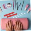 FRCOLOR 20bags Makeup Remover Pads and Cotton Swabs Set for Daily Facial Care Disposable Hotel Cosmetic Kit with Nail Files Lightweight and Convenient for Travel view 2