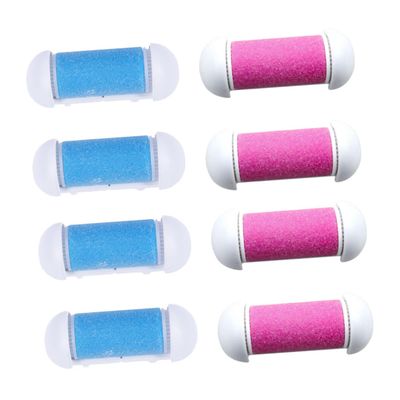8pcs Foot Replacement Head Pedicure Foot Machine Refills Remover Cuticle Feet Scrubber Dead Skin Roller Tag Nails Polish Pimple Foot Peel Manicure Care Walker Corundum