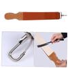 SKISUNO Cow Hide Double-layer Leather Sharpening Strop for Straight Razors Barber Polishing Strap Hangable Buckle for Professional and Home Use view 4