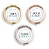 WEDDINGSTAR Personalized Compact Mirror with Engraved Back for Corporate Gift Silver - Your Company Logo view 4