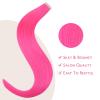 WENNALIFE Tape in Hair Extensions Human Hair Hot Pink Tape in Extensions, 10pcs 30g 26 inch Remy Invisible Tape Ins Straight Colored Soft Real Human Hair Tape in Extensions Refill Set Extensions view 4