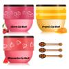 QIUFSSE Honey Pot Lip Balm,3PCS Bee Lip Balm Honey Pot Cherry Watermelon Lip Scrub,Fade Lip Lines Prevention Dry and Cracked Lip Mask Overnight (Honey+Watermelon+Cherry) view 1