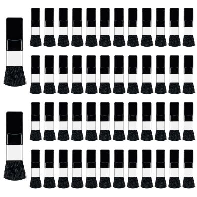 50Pcs Disposable Cosmetic Brush Small Blush Brushes Mini Cosmetic Brush Makeup Portable Powder Brush for Mixing Liquid, Cream or Powder Cosmetics (Black)