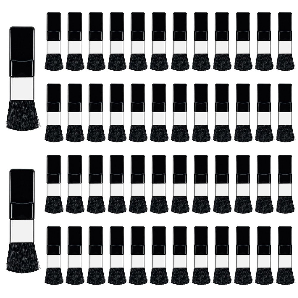 50Pcs Disposable Cosmetic Brush Small Blush Brushes Mini Cosmetic Brush Makeup Portable Powder Brush for Mixing Liquid, Cream or Powder Cosmetics (Black)
