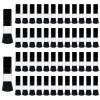 50Pcs Disposable Cosmetic Brush Small Blush Brushes Mini Cosmetic Brush Makeup Portable Powder Brush for Mixing Liquid, Cream or Powder Cosmetics (Black) view 1