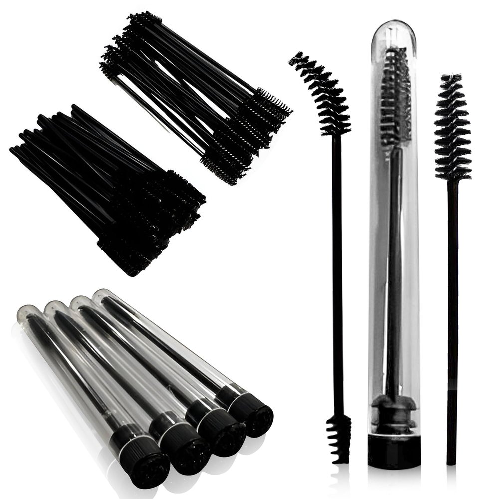 CRBeautyNeeds Disposable Spoolie Kit, Black