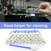 (100pcs) 5.11" Square Rectangle Foam Cleaning Swab Sticks-Blue view 4