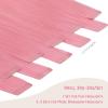 WENNALIFE Tape in Hair Extensions, Human Hair Peach Pink, 10pcs 20g 10 inch Remy Invisible Tape, Straight Colored Soft Real Human Hair Refill Set view 2