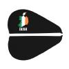 NinthAvenue Basics Microfiber Hair Towel Wrap for Women, Irish Map Flag Quick Dry Towel Hair Drying Towel Long Hair Absorbent Hair Towels-128, Black view 2