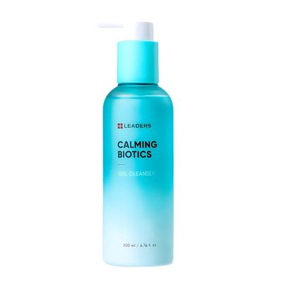LEADERS Cosmetics Calming Biotics Gel Cleanser - 200ml, 6.76 fl oz Gentle, Hydrating Face Wash for Sensitive Skin, Sulfate-Free, Balances Skin Microbiome