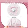 2 Pcs Deep Conditioning Hair Cap, Double Layer Heat Cap Steam Cap Processing Caps Shower Cap for Natural Hair Deep Conditioning view 2