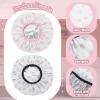 2 Pcs Deep Conditioning Hair Cap, Double Layer Heat Cap Steam Cap Processing Caps Shower Cap for Natural Hair Deep Conditioning view 3