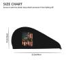 Microfiber Hair Towel Wrap for Women, American Flag Tractor Born to Be Farmer 1 Quick Dry Towel Hair Drying Towel Long Hair Absorbent Hair Towels view 3