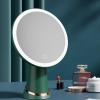 1800 mah Capacity Rechargeable Lighting Makeup Mirror 8 inch (About 19 cm) Bathroom Mirror with 3-Color Light, LED Light with 180 Rotation (Pearl White) view 2