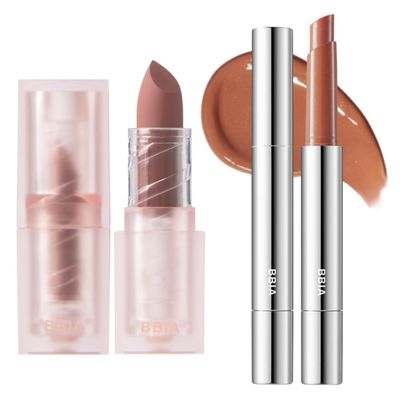 BBIA Last Powder Lipstick (07 GINGER) + Over Glaze Stick (05 CARAMEL GLAZE) BUNDLE SET