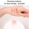 AICHHLIMFE Reusable Makeup Remover Pads Washable Cotton Rounds for All Skin Large Makeup Eraser Cloth Face Pads Eye Makeup Remover Pads (White 6pcs), 4.33 Inch view 2
