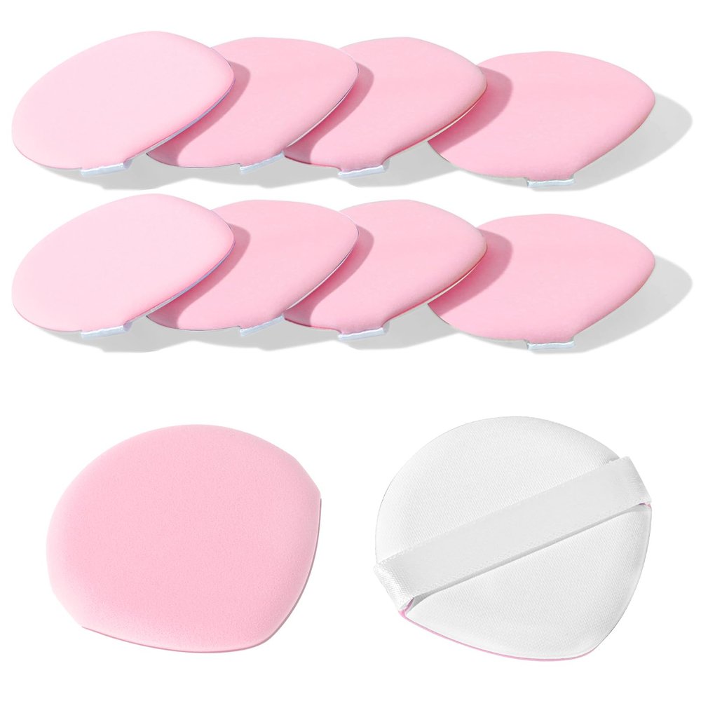 8Pcs Korean Makeup Sponge Air Cushion Makeup Puffs for Foundation Concealer and Powder Puff Makeup Cushion Foundation Sponge Teardrop Mix Setting Blender Sponge for Liquid, Cream, and Powder