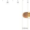 BISYODO Long Series Shadow Liner Brush - Round Flat Type, Brown view 4