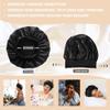 12 Pieces Satin Bonnet Hat For Women Sleeping Shower Caps Curly Hair Silky Bonnet Hair Wrap (Black) view 4
