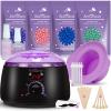 Waxing Kit -Digital Wax Warmer Machine for Hair Removal with 4 Packs of Hard Wax Beads & Silicone Pot for Full Body, Legs, Face, Eyebrows, Bikini, Brazilian at Home Waxing Kit for Women Men view 1