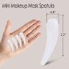100PCS Cosmetic Spatulas, Small Makeup Spatula, Mini Plastic Makeup Scoop for Mixing and Sampling, Skin Care Facial Cream Mask Spatula (White) view 2