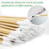 1000 Precision Long Cotton Swabs - Pointed Swabs 6 Inch- Biodegradable Bamboo Cotton Buds - Versatile Tipped Applicators for Intricate Work Gun Cleaning Makeup Nails view 3