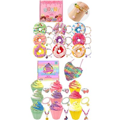 Bath Bombs for Kids, 9 Large Organic Kids Bath Bombs with Surprise Inside, Bath Bombs with Surprise Inside for Girls
