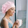 12 Pieces Satin Bonnet Hat For Women Sleeping Shower Caps Curly Hair Silky Bonnet Hair Wrap (Multi2) view 3