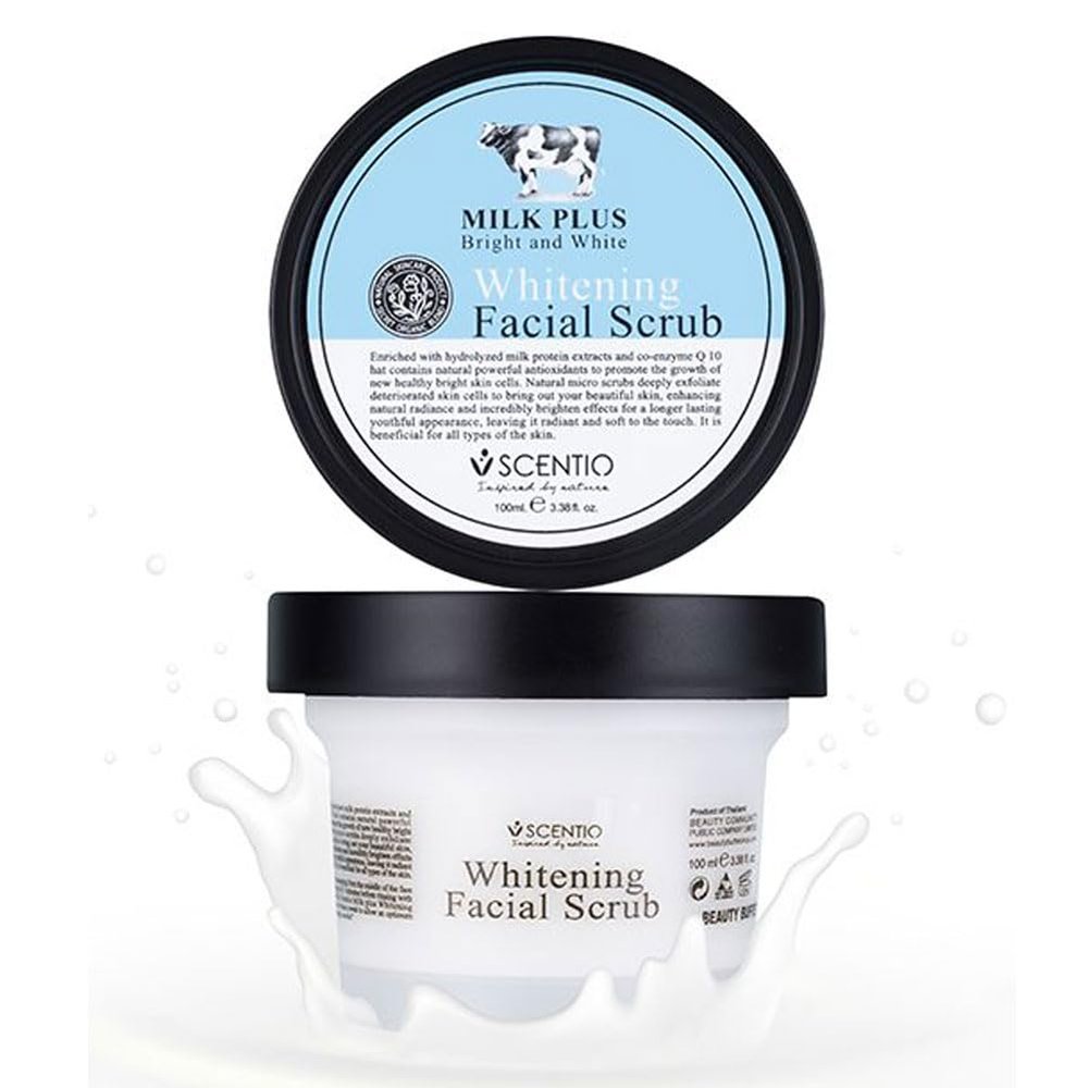 SCENTIO MILK PLUS Q10 FACIAL SCRUB (100 ML)