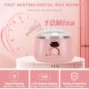 Waxing Kit -Digital Wax Warmer Machine for Hair Removal with 4 Packs of Hard Wax Beads & Silicone Pot for Full Body, Legs, Face, Eyebrows, Bikini, Brazilian at Home Waxing Kit for Women Men view 3