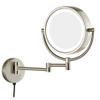 VVQQFGXN Wall Mounted Makeup Mirror Magnifying Vanity Mirror Flexible Gooseneck, and Locking Suction, Extendable Arm (Color : Nickel) view 1