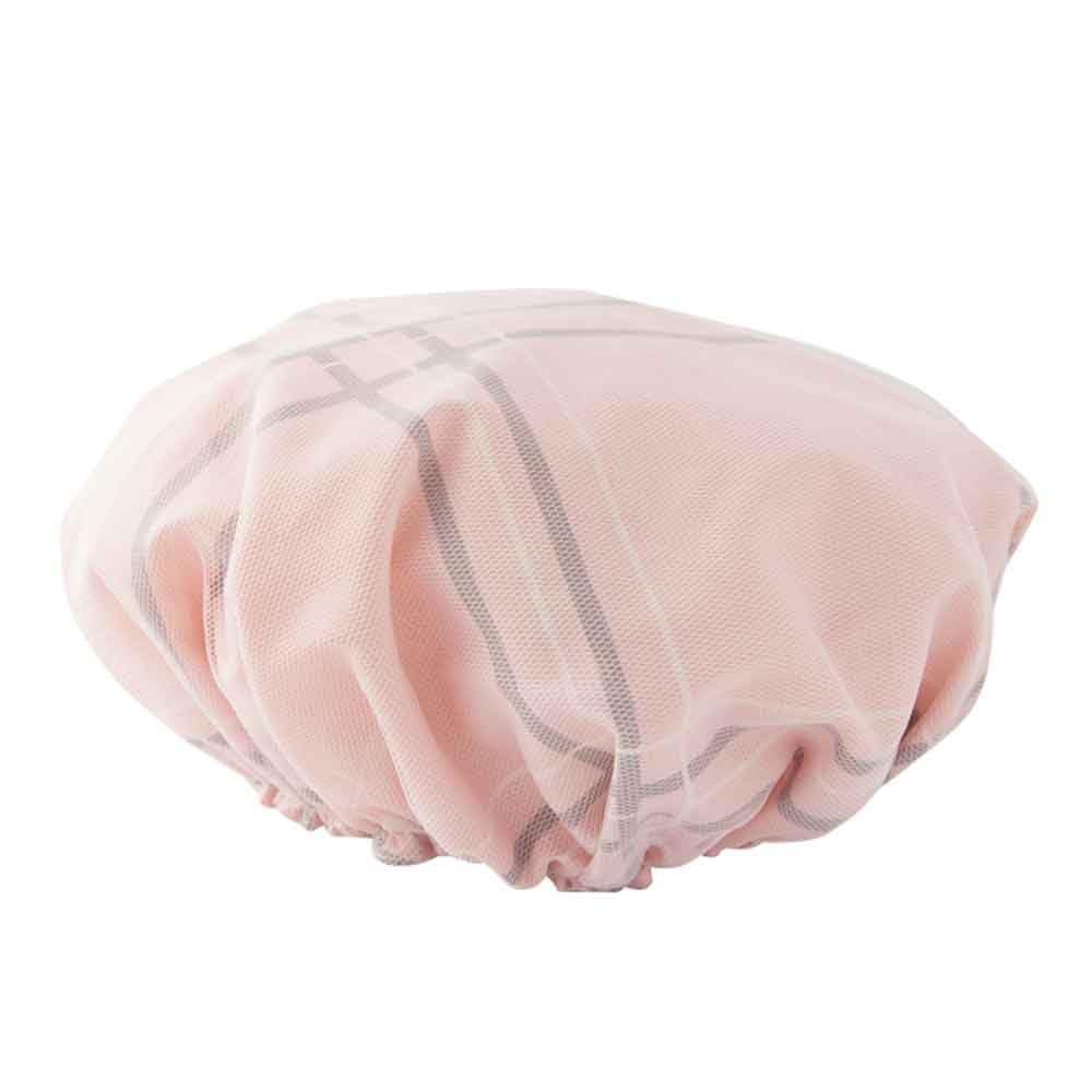 Algasan Orange 1-Pack Shower Caps for Women, Double Layers Bathing Shower Hat Hair Protection Shower Caps Reusable